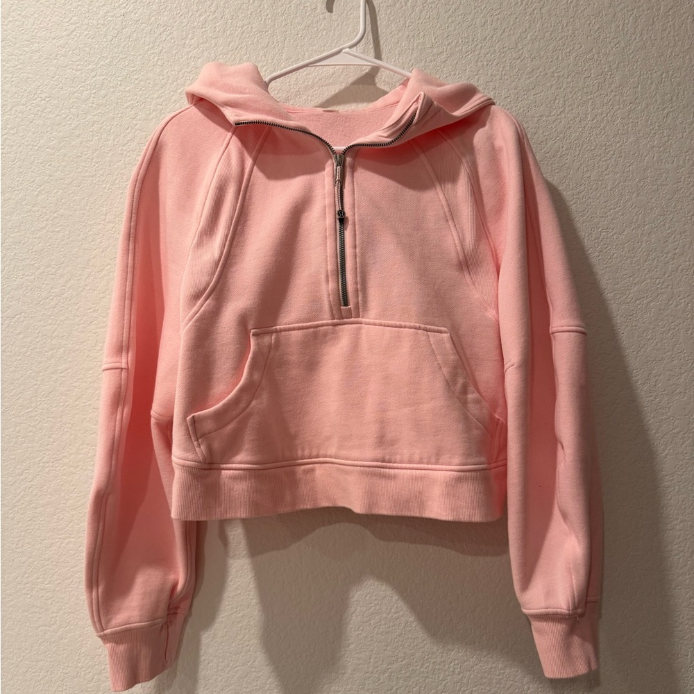 Lululemon scuba oversized half-zip hoodie in strawberry milkshake